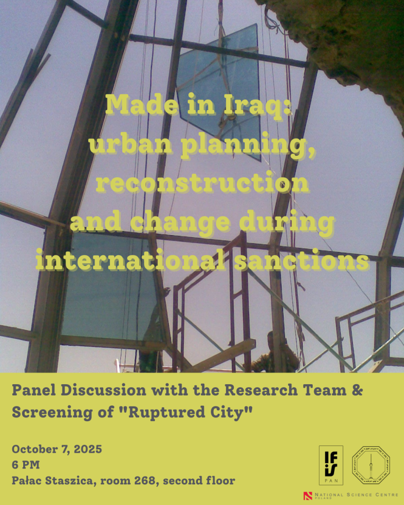 Made in Iraq:  urban planning, reconstruction and change during international sanctions